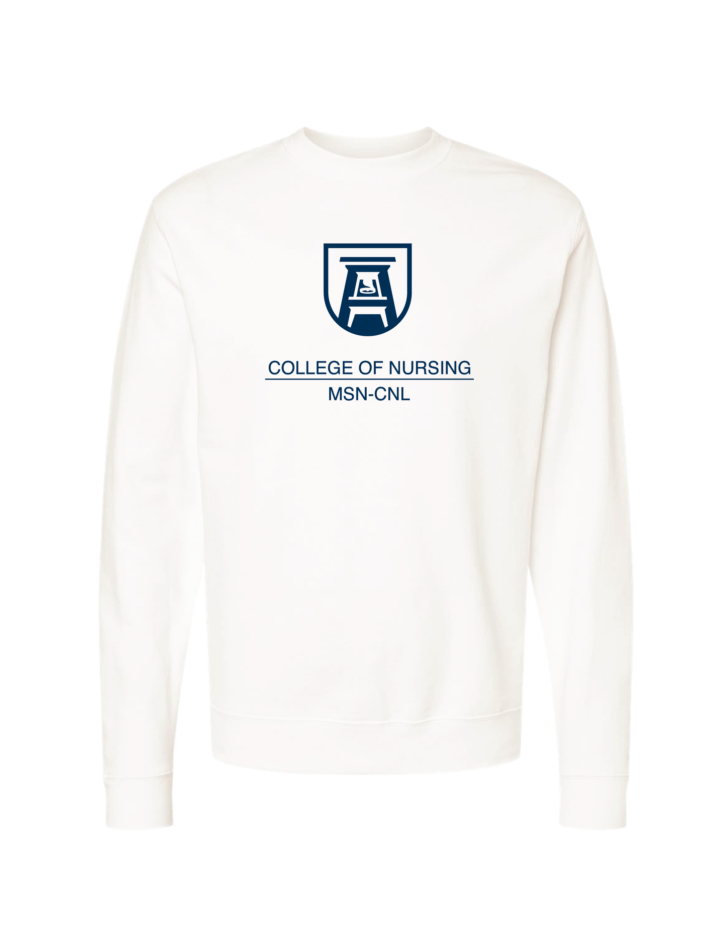 Augusta College of Nursing Shield Design Sweatshirt - Bone