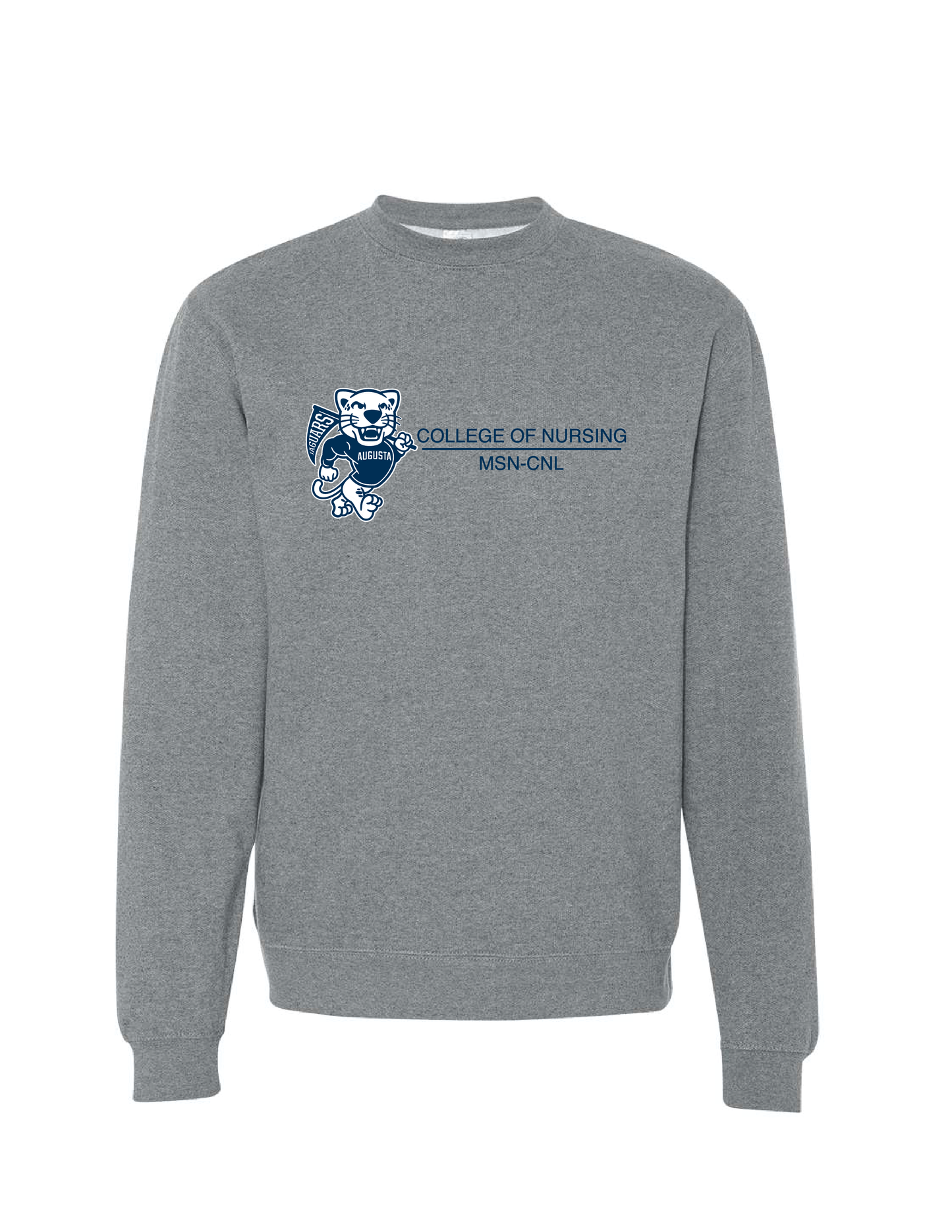 Augusta College of Nursing Jaguars Design Sweatshirt - Gunmetal Heather