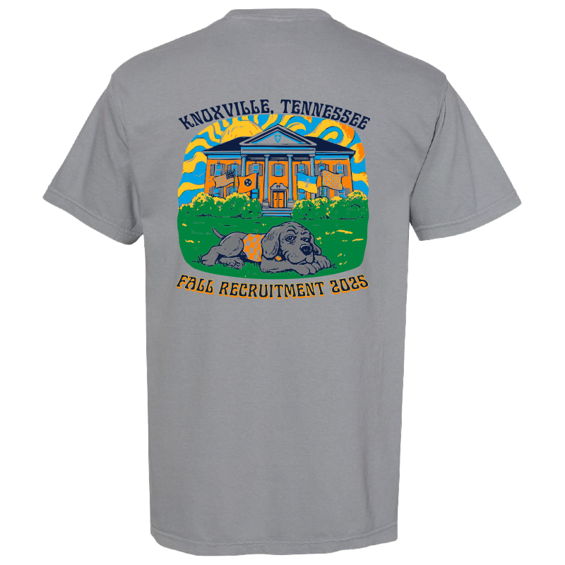 Sigma Chi Fall Recruitment Pocket Tee - Granite