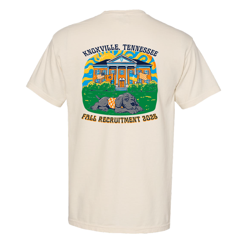 Sigma Chi Fall Recruitment Pocket Tee - Ivory