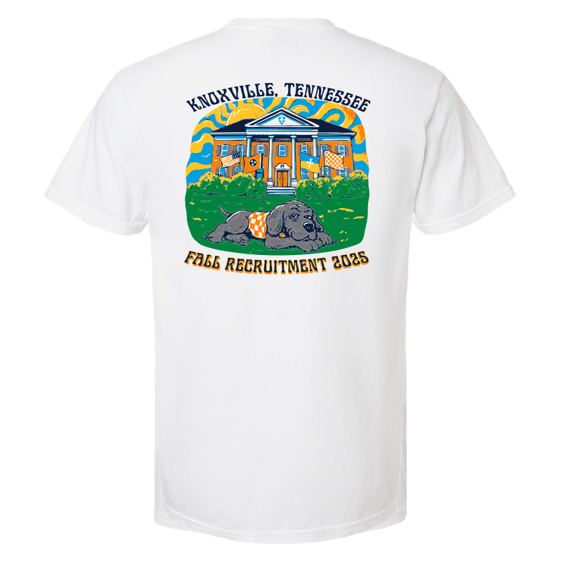 Sigma Chi Fall Recruitment Pocket Tee - White