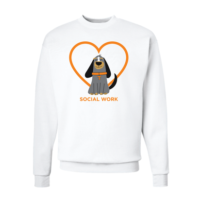 UT Social Work Crewneck Sweatshirt - White