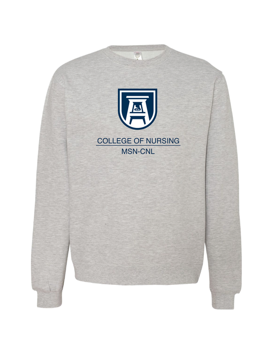 Augusta College of Nursing Shield Design Sweatshirt - Grey Heather