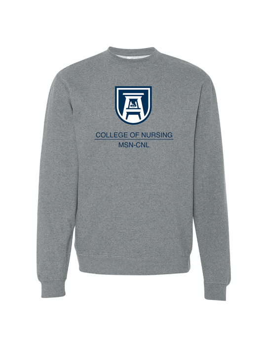 Augusta College of Nursing Shield Design Sweatshirt - Gunmetal Heather