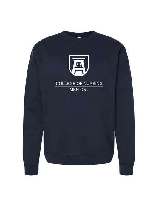 Augusta College of Nursing Shield Design Sweatshirt - Navy