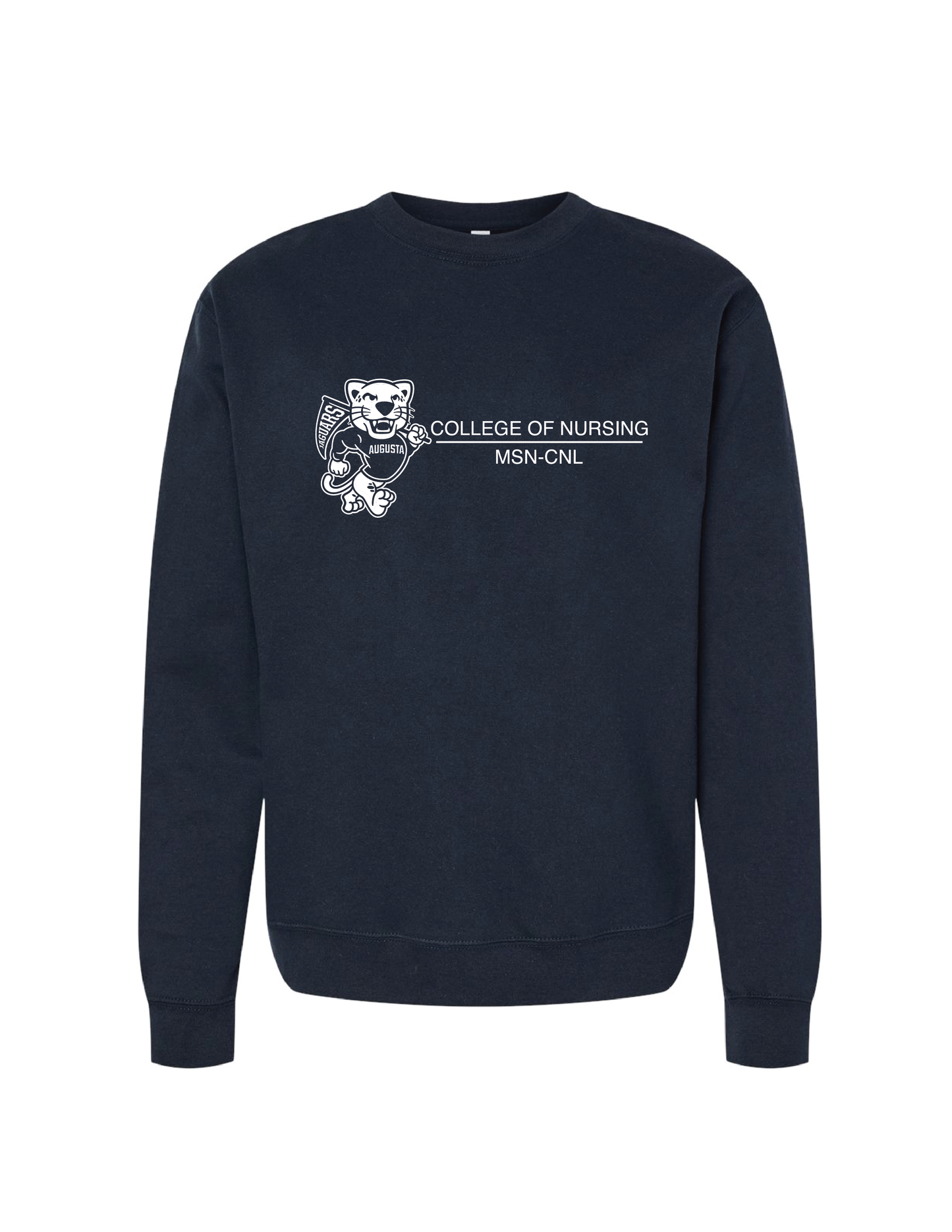 Augusta College of Nursing Jaguars Design Sweatshirt - Navy
