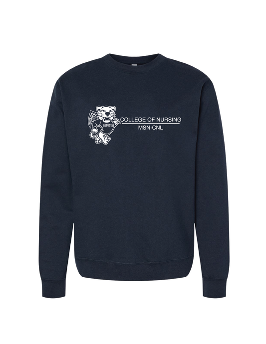 Augusta College of Nursing Jaguars Design Sweatshirt - Navy