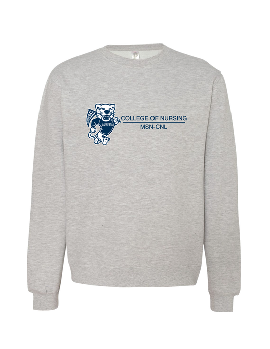 Augusta College of Nursing Jaguars Design Sweatshirt - Grey Heather