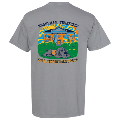 Sigma Chi Fall Recruitment Pocket Tee - Granite