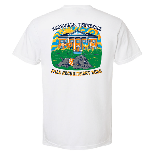 Sigma Chi Fall Recruitment Pocket Tee - White